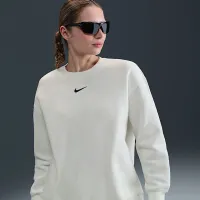 Nike Sportswear Phoenix Fleece женская оверсайз Crew-Neck свитшот цвет белый