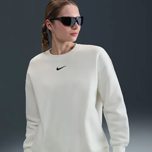 Nike Sportswear Phoenix Fleece женская оверсайз Crew-Neck свитшот цвет белый