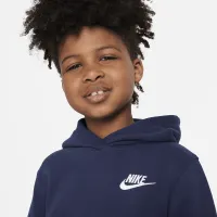 Nike Sportswear Club Fleece Little детские Pullover Толстовка с капюшоном синий