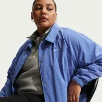 Nike Sportswear женская оверсайз Coaches Куртка (большие размеры) синий