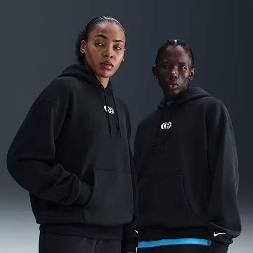 Caitlin Clark Nike баскетбольные Fleece Pullover Толстовка с капюшоном цвет черный