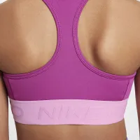 Nike Pro Swoosh Girls' Sports Bra колір фіолетовий