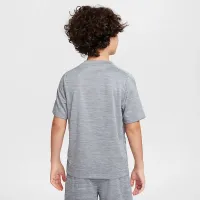 Nike Multi Big дитячі Dri-FIT Short-Sleeve Top колір сірий