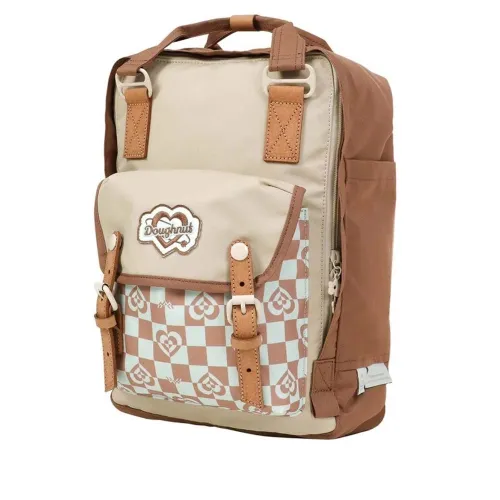Рюкзак Doughnut Macaroon Kaleido Series Mushroom Checked 16L D010KD-000195 - beżowy