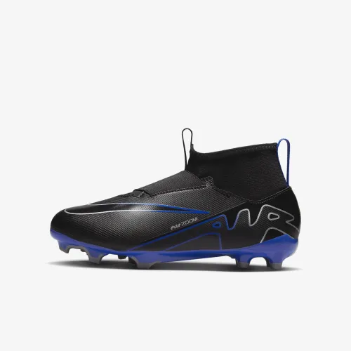 Nike Jr. Mercurial Superfly 9 Academy Little/Big детские Multi-Ground High-Top футбольные бутсы цвет черный