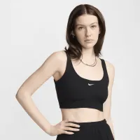 Nike Sportswear Chill Terry женская Slim French Terry Cropped Tank цвет черный