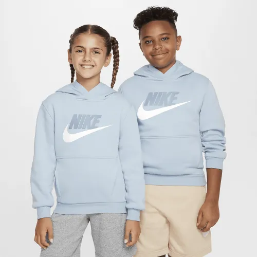 Nike Sportswear Club Fleece Big детские Толстовка с капюшоном синий