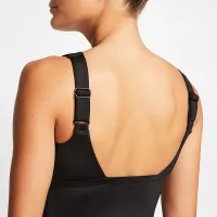 Nike Tankini жіноча Swimsuit Top колір чорний