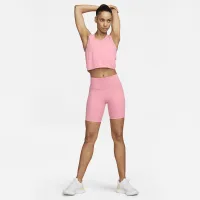 Nike женская Tight Mid-Rise Ribbed-Panel Running шорты с карманамиPink