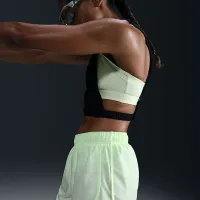 Nike Tempo женская Dri-FIT Mid-Rise Brief-Lined Running шорты Yellow