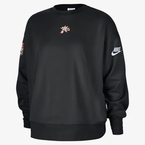 Philadelphia 76ers Hardwood Classics женская Nike NBA Phoenix Fleece Premium Crewneck свитшот цвет черный