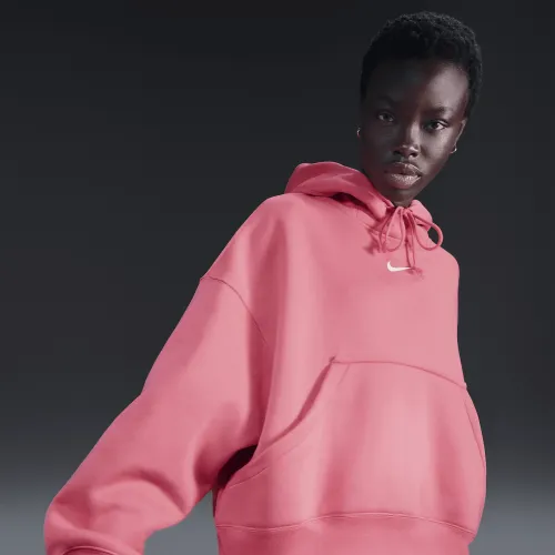 Nike Sportswear Phoenix Fleece женская Over-оверсайз Pullover Толстовка с капюшоном Pink