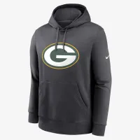 цвет зеленый Bay Packers Club Logo мужские Nike NFL Pullover Толстовка с капюшоном цвет серый