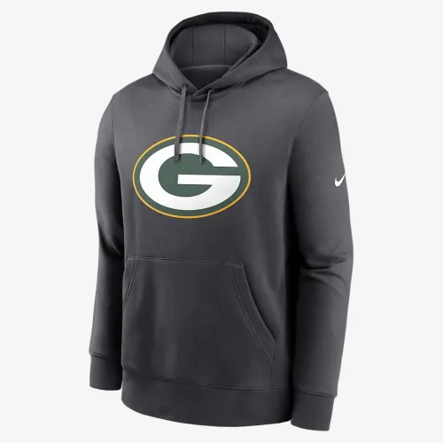 цвет зеленый Bay Packers Club Logo мужские Nike NFL Pullover Толстовка с капюшоном цвет серый
