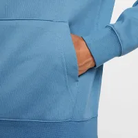 Nike Swoosh мужские Dri-FIT French Terry Pullover Fitness Толстовка с капюшоном синий