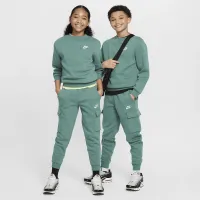 Nike Sportswear Club Fleece Big детские Cargo Pants цвет зеленый