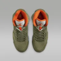 Nike Air Jordan 5 Retro Big детские Кроссовки цвет зеленый