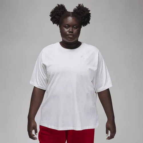 Nike Jordan Essentials жіноча Girlfriend футболка (великі розміри) колір білий