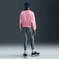 Nike Sportswear Club Fleece Girls' Boxy Crew-Neck свитшот Pink