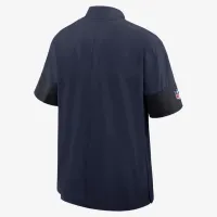 Seattle Seahawks Sideline Coach мужские Nike NFL 1/2-Zip Short-Sleeve Hooded Куртка синий