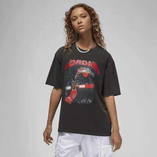 Nike Jordan (Her)itage жіноча Graphic футболка колір чорний