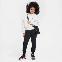 Nike Sportswear Tech Fleece Girls' оверсайз Толстовка з капюшоном колір сірий