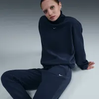 Nike Sportswear Phoenix Plush жіноча Mid-Rise Cozy Fleece Pants блакитний