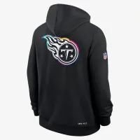Tennessee Titans Crucial Catch Sideline чоловічі Nike Dri-FIT NFL Pullover Толстовка з капюшоном колір чорний