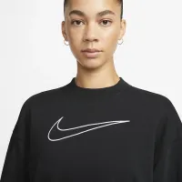 Nike Dri-FIT Get Fit женская круглый вырез свитшот цвет черный