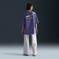 Nike Sportswear женская оверсайз Short-Sleeve футболка цвет фиолетовый