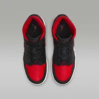 Nike Air Jordan 1 Mid Big детские Кроссовки цвет черный