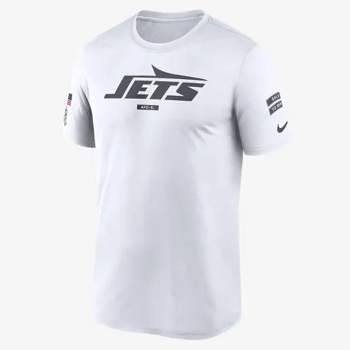 New York Jets Salute to Service Primary Edge Legend чоловічі Nike Dri-FIT NFL футболка колір білий