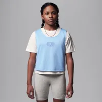 Nike Jordan тренировочные Camp Big детские Mesh Overlay футболка цвет серый