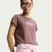 Nike Sportswear Club жіноча Short-Sleeve футболка колір фіолетовий