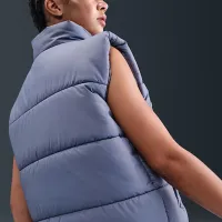 Nike Sportswear Classic Puffer женская Therma-FIT Loose Vest синий