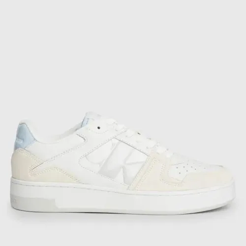 Кроссовки Calvin Klein Basket Cupsole Low Mix NBS YW0YW01388-0LB - Белые