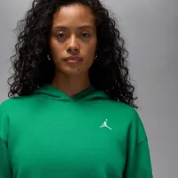 Nike Jordan Brooklyn Fleece женская Pullover Толстовка с капюшоном цвет зеленый