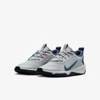 Nike Omni Multi-Court Big детские Indoor Court Кроссовки цвет серый