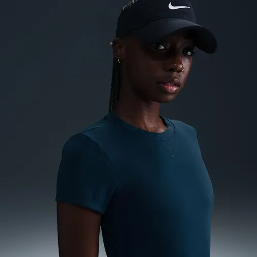 NikeCourt Advantage жіноча Dri-FIT Short-Sleeve Tennis Top блакитний