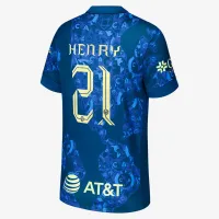 Henry Martín Club America 2024/25 Stadium Away чоловічі Nike Dri-FIT Soccer Jersey блакитний