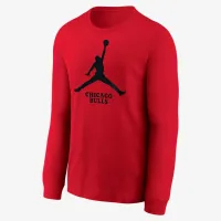 Nike Chicago Bulls Essential Big дитячі Jordan NBA Long-Sleeve футболка колір чорний