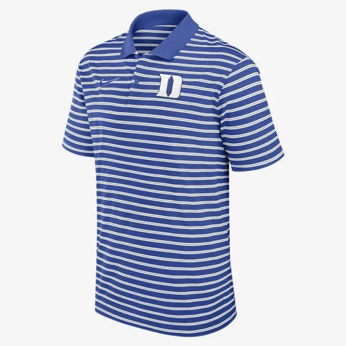 Duke блакитний Devils Primetime Victory Striped чоловічі Nike Dri-FIT College Polo блакитний