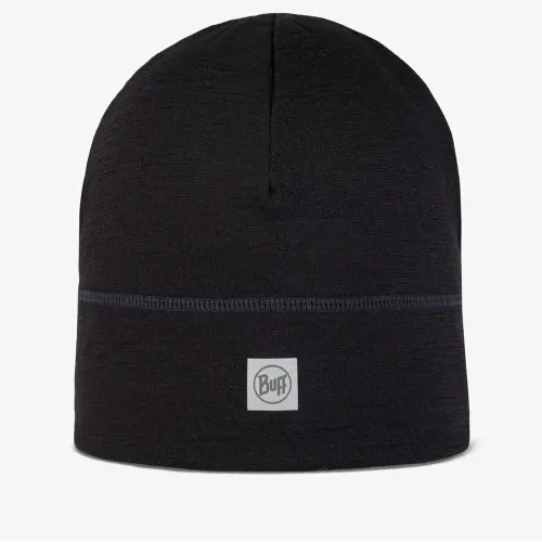 Шапка Buff Merino Lightweight Beanie Solid 132814.999.10.00 -  Черная