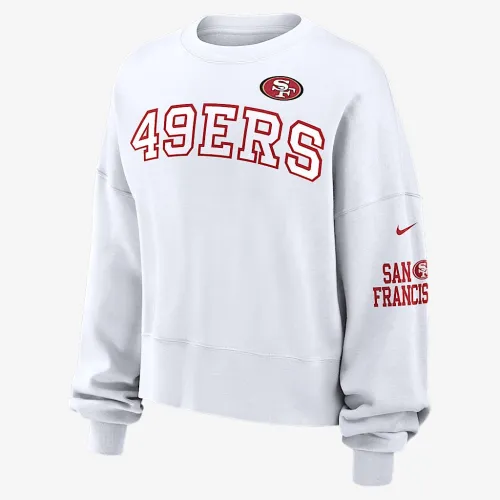 San Francisco 49ers женская Nike NFL Pullover Crew цвет белый