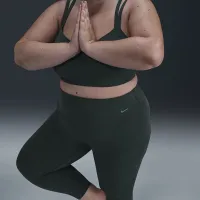 Nike Zenvy жіноча Gentle-Support З високою талією 7/8 лосіни (великі розміри) колір зелений