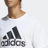Футболка adidas Essentials Single Jersey Big Logo IC9349 - Біла