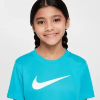 Nike Legend Big детские Dri-FIT футболка цвет зеленый