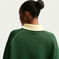 Nike Sportswear Phoenix Fleece жіноча оверсайз Graphic Polo Top колір зелений