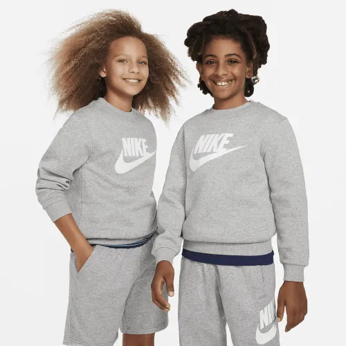 Nike Sportswear Club Fleece Big дитячі світшот колір сірий