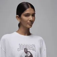 Nike Jordan жіноча оверсайз Graphic футболка колір білий